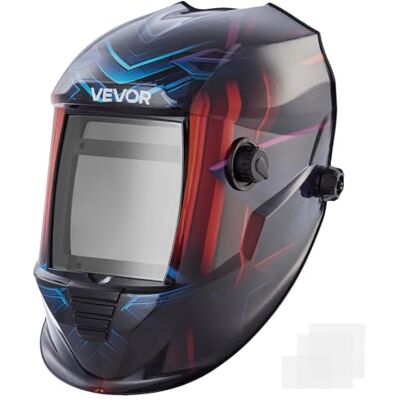 VEVOR Casco de Soldadura con Oscurecimiento Automático Solar, Pantalla a Color Real de 100 x 80 mm, con 4 Sensores de Arco, Tono DIN 4/5-9/9-13, para Soldadura TIG, MIG y Arco, Estilo Ciberpunk VEVOR Casco de Soldadura con Oscurecimiento Automático Solar, Pantalla a Color Real de 100 x 80 mm, con 4 Sensores de Arco, Tono DIN 4/5-9/9-13, para Soldadura TIG, MIG y Arco, Estilo Ciberpunk