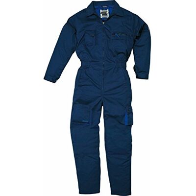 Deltaplus Delta plus vestuario laboral Buzo cremallera 65/35 poliester algodón azul xxl Deltaplus Delta plus vestuario laboral Buzo cremallera 65/35 poliester algodón azul xxl