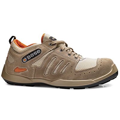BASE Protection BASE, Spin, zapato de seguridad, Record, color beige y naranja, S1P SRC, talla 39 BASE Protection BASE, Spin, zapato de seguridad, Record, color beige y naranja, S1P SRC, talla 39