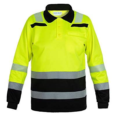 Hydrowear TOKIO -M Trendy High Visible Line Polo de manga corta, color amarillo y negro, talla M Hydrowear TOKIO -M Trendy High Visible Line Polo de manga corta, color amarillo y negro, talla M