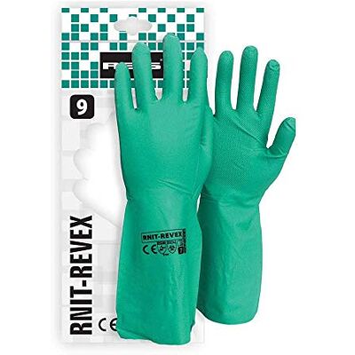 REIS Rnit-Revex8 Guantes de protección (talla 8, 12 unidades), color verde REIS Rnit-Revex8 Guantes de protección (talla 8, 12 unidades), color verde
