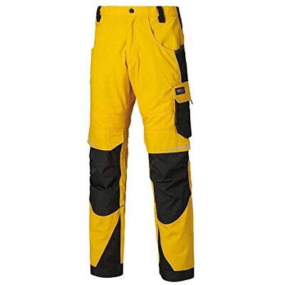 Dickies Pro Ripstop 60 Pantalón de Trabajo (60, Amarillo/Negro) Dickies Pro Ripstop 60 Pantalón de Trabajo (60, Amarillo/Negro)