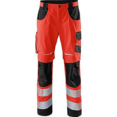 KÜBLER Workwear Kübler 22078341 – 5499 – 44 Pantalón reflectiq PSA 2, advertencia rojo/negro, 44 KÜBLER Workwear Kübler 22078341 – 5499 – 44 Pantalón reflectiq PSA 2, advertencia rojo/negro, 44