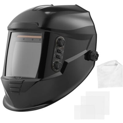 VEVOR Casco de Soldadura, con Oscurecimiento Automático Solar, Visión a Color Real, Visión Amplia, con 4 Sensores de Arco, Tono DIN 4/5-9/9-13, para Soldadura TIG, MIG y Arco, Esmerilado y Corte VEVOR Casco de Soldadura, con Oscurecimiento Automático Solar, Visión a Color Real, Visión Amplia, con 4 Sensores de Arco, Tono DIN 4/5-9/9-13, para Soldadura TIG, MIG y Arco, Esmerilado y Corte