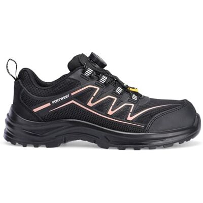 Portwest Ft34 Zapatos de Uniforme para Mujer, Negro y Rosa., 40 EU Portwest Ft34 Zapatos de Uniforme para Mujer, Negro y Rosa., 40 EU