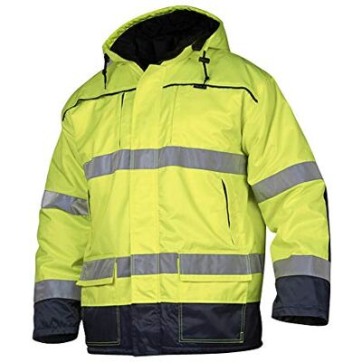 Top Swede -12-06 Modelo Parka doble forro, color amarillo y azul marino, talla L Top Swede -12-06 Modelo Parka doble forro, color amarillo y azul marino, talla L