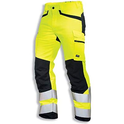 Uvex Protection Flash Pantalones de Seguridad Pantalón de Trabajo Alta Visibilidad con Cintas Reflectantes y Multibolsillos Amarillo Uvex Protection Flash Pantalones de Seguridad Pantalón de Trabajo Alta Visibilidad con Cintas Reflectantes y Multibolsillos Amarillo