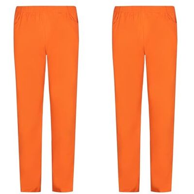 MISEMIYA Pack 2 Pcs PANTALÓN Sanitario Unisex Uniforme Sanitario Uniformes MEDICOS PANTALÓN DE Trabajo Ref.8312 * 2 pcs L, Naranja MISEMIYA Pack 2 Pcs PANTALÓN Sanitario Unisex Uniforme Sanitario Uniformes MEDICOS PANTALÓN DE Trabajo Ref.8312 * 2 pcs L, Naranja