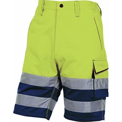 Deltaplus Delta plus Bermuda panostyle algodón poliester amarillo fluo talla 3xl Deltaplus Delta plus Bermuda panostyle algodón poliester amarillo fluo talla 3xl