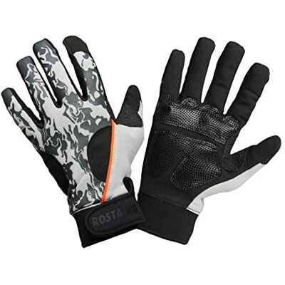 Rostaing Guantes Soldier – Par de guantes de protección táctil – Ideal para jardinería y ocio – Utilizado para caza y airsoft – Refuerzo de palma ultra transpirable – Efecto camuflaje Rostaing Guantes Soldier – Par de guantes de protección táctil – Ideal para jardinería y ocio – Utilizado para caza y airsoft – Refuerzo de palma ultra transpirable – Efecto camuflaje