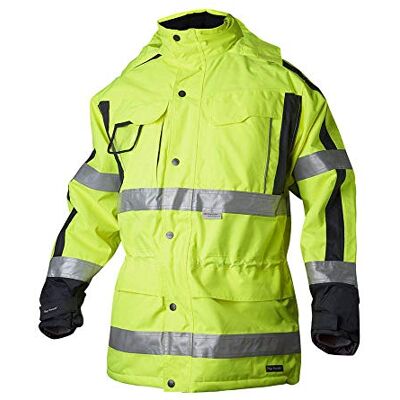 Top Swede -12-09 Modelo Chaqueta impermeable y cortavientos (talla XXXL), color amarillo y azul marino Top Swede -12-09 Modelo Chaqueta impermeable y cortavientos (talla XXXL), color amarillo y azul marino