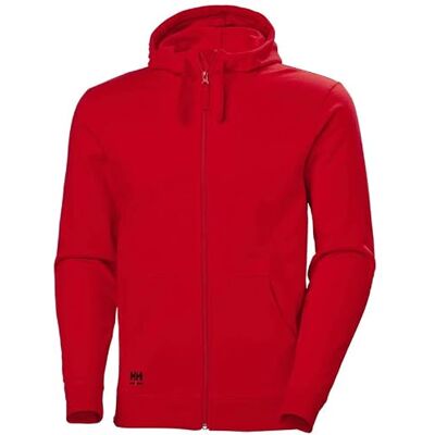 HH Workwear Helly Hansen Workwear Men's Classic Zip Hoodie, Red, 2XL HH Workwear Helly Hansen Workwear Men's Classic Zip Hoodie, Red, 2XL