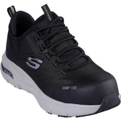 Skechers Arch Fit Sr EbinalFire y botas de seguridad para mujer, Tela sintética negra y gris, 41 EU Skechers Arch Fit Sr EbinalFire y botas de seguridad para mujer, Tela sintética negra y gris, 41 EU