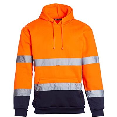 Blackrock Hi Vis Sudadera con capucha bicolor naranja y azul marino, Ropa de seguridad reflectante de alta visibilidad segura y cómoda para hombre y mujer, totalmente certificada EN Blackrock Hi Vis Sudadera con capucha bicolor naranja y azul marino, Ropa de seguridad reflectante de alta visibilidad segura y cómoda para hombre y mujer, totalmente certificada EN