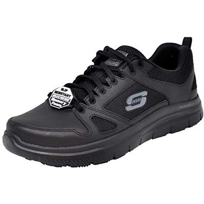 Skechers Hombre Zapatillas, Negro (Black Mesh/Water & Stain Repellent Treatment Black), 39.5 EU Skechers Hombre Zapatillas, Negro (Black Mesh/Water & Stain Repellent Treatment Black), 39.5 EU