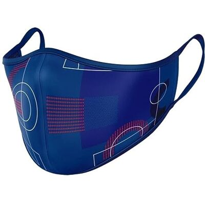 Safta - MASCARILLA Infantil F.C.Barcelona Fields, Multicolor, () Safta - MASCARILLA Infantil F.C.Barcelona Fields, Multicolor, ()