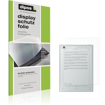 dipos 2x Protector de Pantalla mate para Viwoods AiPaper Reader Antirreflejos, anti-reflectante, ajuste perfecto, antiarañazos, sin burbujas, compatible con huellas dactilares, autoadhesivo dipos 2x Protector de Pantalla mate para Viwoods AiPaper Reader Antirreflejos, anti-reflectante, ajuste perfecto, antiarañazos, sin burbujas, compatible con huellas dactilares, autoadhesivo