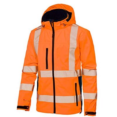 Top Swede -20-07 Modelo Hi Vis Chaqueta impermeable (talla XL), color naranja Top Swede -20-07 Modelo Hi Vis Chaqueta impermeable (talla XL), color naranja