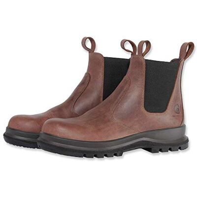 Carhartt Carter Bota Chelsea de seguridad S3, tecnología Rugged Flex Para Hombre, Marrón oscuro, 36 Carhartt Carter Bota Chelsea de seguridad S3, tecnología Rugged Flex Para Hombre, Marrón oscuro, 36