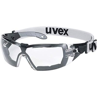 Uvex Gafas de seguridad Pheos Guard Supravision Extreme Transparente/Negro-Gris Uvex Gafas de seguridad Pheos Guard Supravision Extreme Transparente/Negro-Gris