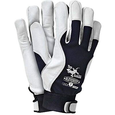 REIS RLEVEREST10 Topgekon Guantes de protección (talla 10, 12 unidades), color azul oscuro y blanco REIS RLEVEREST10 Topgekon Guantes de protección (talla 10, 12 unidades), color azul oscuro y blanco