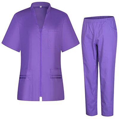 MISEMIYA Uniforme Sanitario Mujer Camisa Y PANTALÓN Sanitario para Mujer Ropa de Trabajo para Mujer 712-8312 M, Lila MISEMIYA Uniforme Sanitario Mujer Camisa Y PANTALÓN Sanitario para Mujer Ropa de Trabajo para Mujer 712-8312 M, Lila