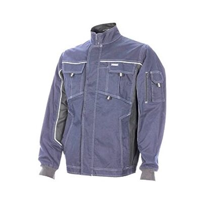 Juba Chaqueta multibolsillos 68% algodón, 30% poliéster y 2% elastano, 260 g/m², Marino con detalles negros SIZE: XL Juba Chaqueta multibolsillos 68% algodón, 30% poliéster y 2% elastano, 260 g/m², Marino con detalles negros SIZE: XL