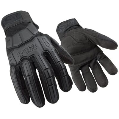 Ansell Ringers R163 Guantes De Seguridad Multiusos, Guantes Trabajo Anti-Impactos Extra-Resistentes para Profesionales, Guantes Tácticos Industrial, Pantalla Táctil, Guantes Negros, Talla M (1 Par) Ansell Ringers R163 Guantes De Seguridad Multiusos, Guantes Trabajo Anti-Impactos Extra-Resistentes para Profesionales, Guantes Tácticos Industrial, Pantalla Táctil, Guantes Negros, Talla M (1 Par)