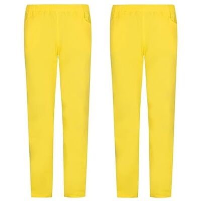 MISEMIYA Pack 2 Pcs PANTALÓN Sanitario Unisex Uniforme Sanitario Uniformes MEDICOS PANTALÓN DE Trabajo Ref.8312 * 2 pcs XS, Amarillo MISEMIYA Pack 2 Pcs PANTALÓN Sanitario Unisex Uniforme Sanitario Uniformes MEDICOS PANTALÓN DE Trabajo Ref.8312 * 2 pcs XS, Amarillo
