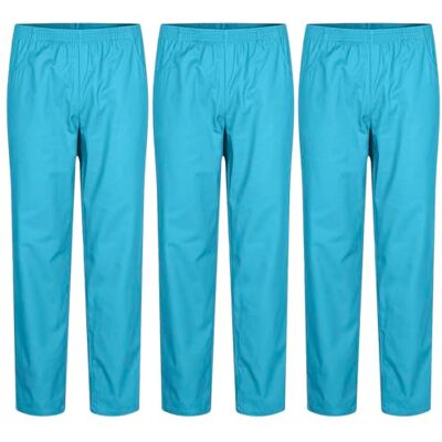 MISEMIYA Pack 3 Pcs PANTALÓN Sanitario Unisex Uniforme Sanitario Uniformes MEDICOS PANTALÓN DE Trabajo 4XL, Cian MISEMIYA Pack 3 Pcs PANTALÓN Sanitario Unisex Uniforme Sanitario Uniformes MEDICOS PANTALÓN DE Trabajo 4XL, Cian