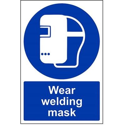 VSafety Señal de máscara de soldadura (200 x 300 mm, plástico rígido, 1 mm) VSafety Señal de máscara de soldadura (200 x 300 mm, plástico rígido, 1 mm)