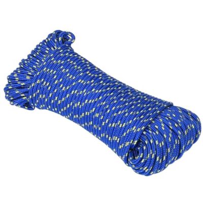 vidaXL Cuerda de Barco Polipropileno Azul 5 mm 50 m vidaXL Cuerda de Barco Polipropileno Azul 5 mm 50 m
