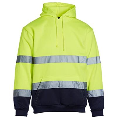 Blackrock Hi Vis Sudadera con capucha bicolor amarillo y azul marino, Ropa de seguridad reflectante de alta visibilidad segura y cómoda para hombre y mujer, totalmente certificada EN Blackrock Hi Vis Sudadera con capucha bicolor amarillo y azul marino, Ropa de seguridad reflectante de alta visibilidad segura y cómoda para hombre y mujer, totalmente certificada EN