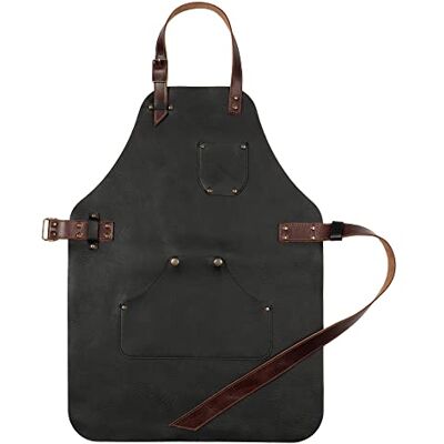 Otto Angelino Delantal de Cuero de Grano Superior Elegante, Ajustable, de Lujo – Taller y Cocina Otto Angelino Delantal de Cuero de Grano Superior Elegante, Ajustable, de Lujo – Taller y Cocina