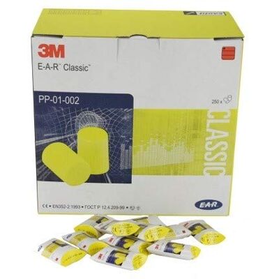 3M E-A-R Classis Almohadillas para Auriculares (28 dB, 250 Pares) 3M E-A-R Classis Almohadillas para Auriculares (28 dB, 250 Pares)