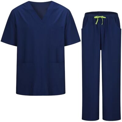 MISEMIYA Uniforme Sanitario Unisex Elástico para Enfermería y Medicina 1689-7835, Azul Marino, XL MISEMIYA Uniforme Sanitario Unisex Elástico para Enfermería y Medicina 1689-7835, Azul Marino, XL