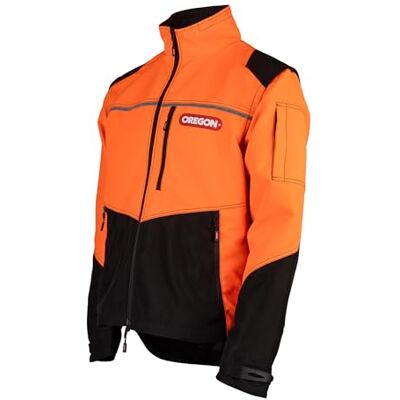Oregon Chaqueta Protect Pro Alta Visibilidad, Chaqueta EPI Profesional Resistente al Agua, Reflectante, con Tejido Elástico y Ventilación para Trabajos Forestales, Talla 2XL Oregon Chaqueta Protect Pro Alta Visibilidad, Chaqueta EPI Profesional Resistente al Agua, Reflectante, con Tejido Elástico y Ventilación para Trabajos Forestales, Talla 2XL