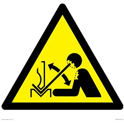 Viking W032 Advertencia: movimiento rápido de la pieza de trabajo en la señal de freno de presión 400 x 400 mm S40 Viking W032 Advertencia: movimiento rápido de la pieza de trabajo en la señal de freno de presión 400 x 400 mm S40