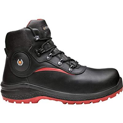 BASE Protection , BE-Stone Calzado de Seguridad para Mujeres y Hombres, Negro y Rojo, Talla 41 BASE Protection , BE-Stone Calzado de Seguridad para Mujeres y Hombres, Negro y Rojo, Talla 41