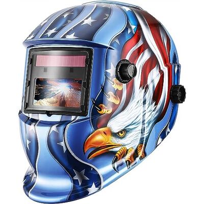 DEKO Careta Soldar de Color Verdadero, Grande Pantalla Grande Casco de Soldador Oscurecimiento Automático Energía Solar, Trabajar Largas Horas, Batería Intercambiable DEKO Careta Soldar de Color Verdadero, Grande Pantalla Grande Casco de Soldador Oscurecimiento Automático Energía Solar, Trabajar Largas Horas, Batería Intercambiable