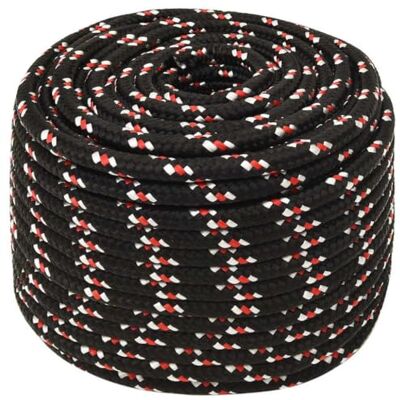 vidaXL Cuerda de Barco Polipropileno Negra 14 mm 100 m vidaXL Cuerda de Barco Polipropileno Negra 14 mm 100 m