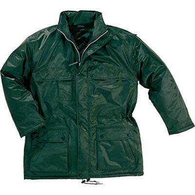 Deltaplus Delta plus Parka poliester pvc con porta-pase verde talla -m Deltaplus Delta plus Parka poliester pvc con porta-pase verde talla -m