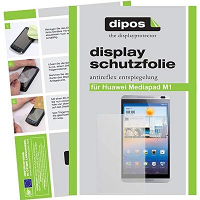 dipos 2x Protector de Pantalla mate para Huawei MediaPad M1 8.0 Antirreflejos, anti-reflectante, ajuste perfecto, antiarañazos, sin burbujas, compatible con huellas dactilares, autoadhesivo dipos 2x Protector de Pantalla mate para Huawei MediaPad M1 8.0 Antirreflejos, anti-reflectante, ajuste perfecto, antiarañazos, sin burbujas, compatible con huellas dactilares, autoadhesivo