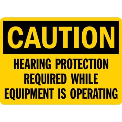 SmartSign 3M Señal de seguridad reflectante OSHA de grado de ingeniero, leyenda "Caution: Hearing Protection Required", 7 pulgadas de alto x 10 pulgadas de ancho, negro sobre amarillo SmartSign 3M Señal de seguridad reflectante OSHA de grado de ingeniero, leyenda "Caution: Hearing Protection Required", 7 pulgadas de alto x 10 pulgadas de ancho, negro sobre amarillo