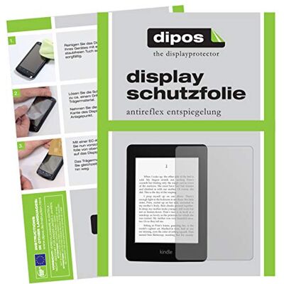 dipos 2x Protector de Pantalla mate para Amazon Kindle Paperwhite Antirreflejos, anti-reflectante, ajuste perfecto, antiarañazos, sin burbujas, compatible con huellas dactilares, autoadhesivo dipos 2x Protector de Pantalla mate para Amazon Kindle Paperwhite Antirreflejos, anti-reflectante, ajuste perfecto, antiarañazos, sin burbujas, compatible con huellas dactilares, autoadhesivo