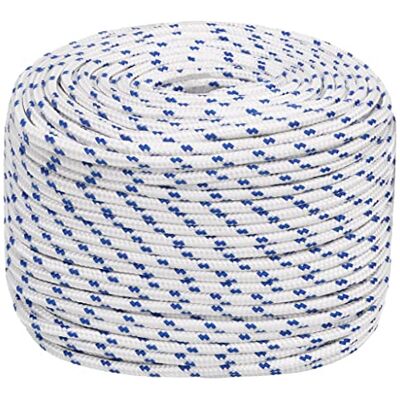 vidaXL Cuerda de Barco Polipropileno Blanco 6 mm 250 m vidaXL Cuerda de Barco Polipropileno Blanco 6 mm 250 m
