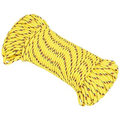 vidaXL Cuerda de barco polipropileno amarillo 5 mm 25 m vidaXL Cuerda de barco polipropileno amarillo 5 mm 25 m