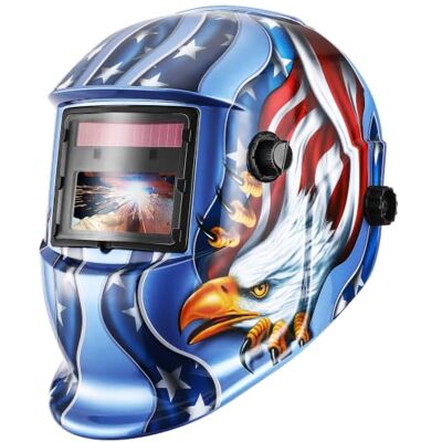 DEKO Careta Soldar de Color Verdadero, Grande Pantalla Grande Casco de Soldador Oscurecimiento Automático Energía Solar, Trabajar Largas Horas, Batería Intercambiable DEKO Careta Soldar de Color Verdadero, Grande Pantalla Grande Casco de Soldador Oscurecimiento Automático Energía Solar, Trabajar Largas Horas, Batería Intercambiable