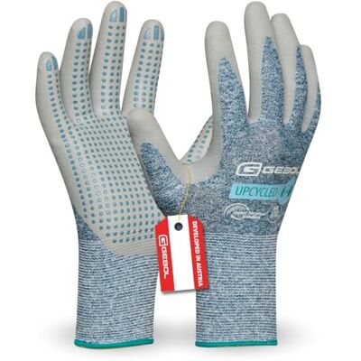 Gebol Upcycled Touch Talla XXL (Gr 11) Guantes de trabajo sostenibles con función táctil Recubrimiento de nitrilo con puntos antideslizantes para hombre Azul 1 par Gebol Upcycled Touch Talla XXL (Gr 11) Guantes de trabajo sostenibles con función táctil Recubrimiento de nitrilo con puntos antideslizantes para hombre Azul 1 par