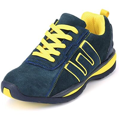 REIS Brnicaragua48 Zapatos de Seguridad, Color Azul Oscuro y Amarillo, Talla 48 REIS Brnicaragua48 Zapatos de Seguridad, Color Azul Oscuro y Amarillo, Talla 48